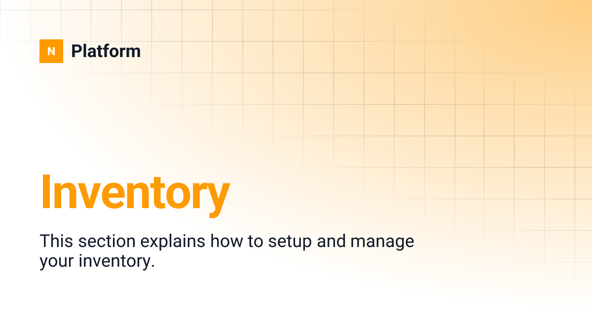 Inventory | Platform
